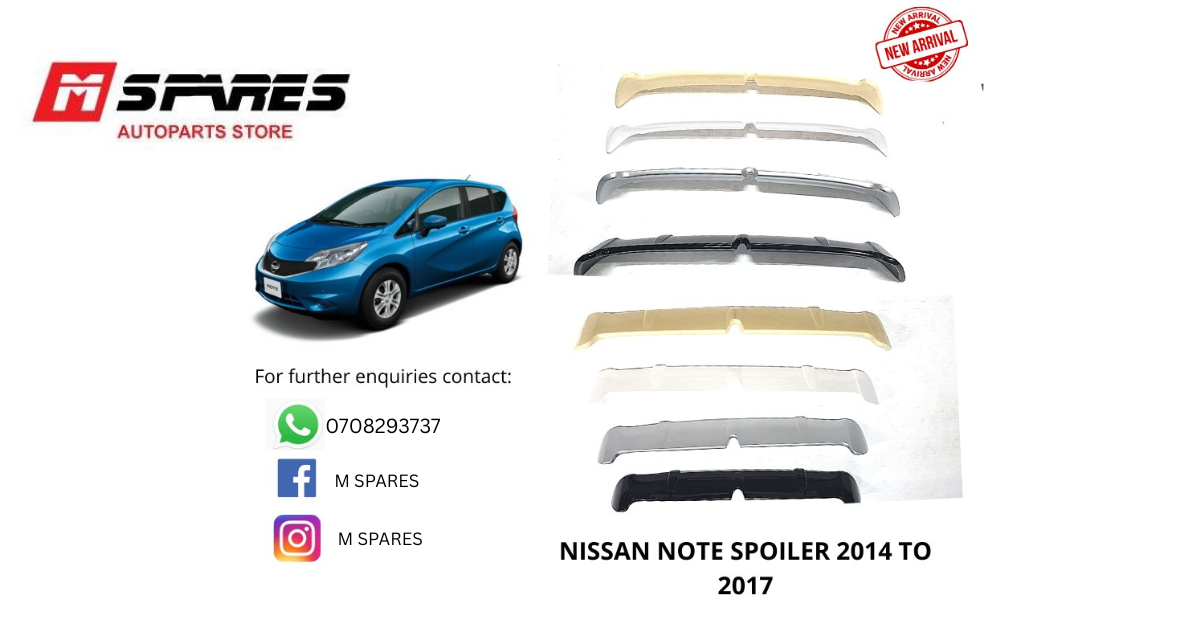 NISSAN NOTE SPOILER 2014 TO 2017!